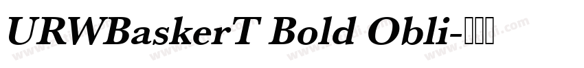 URWBaskerT Bold Obli字体转换